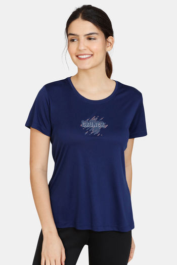 Buy Zelocity Easy Movement Quick Dry T-Shirt - Medieval Blue